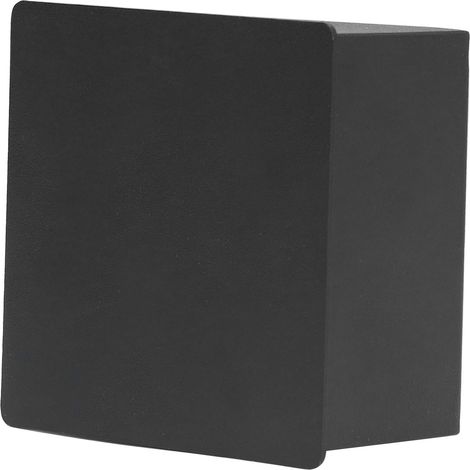 Quadratische LED-Wandleuchte mit hellem Lichtstrahl, lineare Lampe für KTV-Inneneinrichtungen, Nachttischstrahler für Hotelflure, schwarz, 3 W warmweißes Licht, Wechselspannung 85–265 V (1/5)