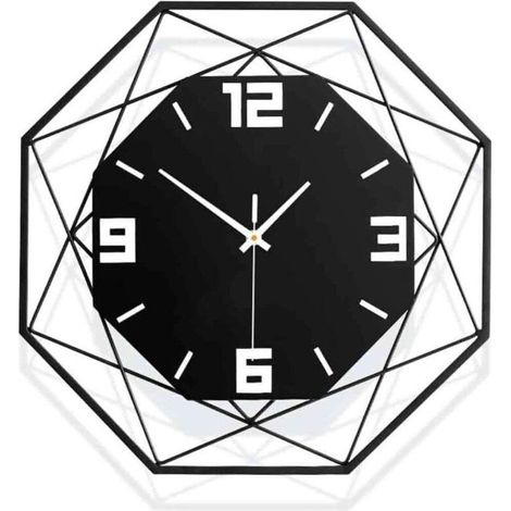 Horloge Murale Silencieuse 30cm Design 3D - avec Pendule Décorative - Modèle Original
