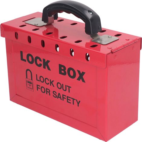 Tragbarer Lockout-Tagout-Kasten, Sicherheits-Lockout-Tagout-Gruppe, 13 Gauge, Lockout-Tagout-Gruppen-Verschlusskasten für OSHA-Konformität (1/5)