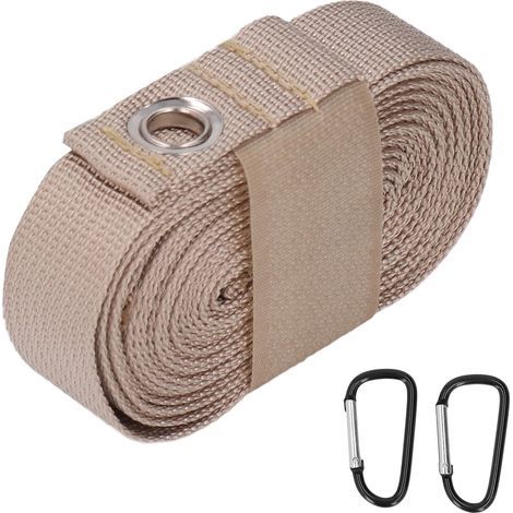 Sangle multifonctionnelle de rallonge pour tente extérieure, cordon en nylon kaki pour camping et randonnée (1/5)