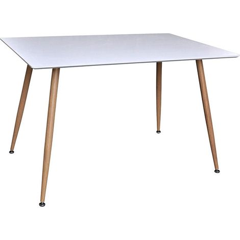 Polar table de salle à manger 75x120 cm blanc. (1/3)