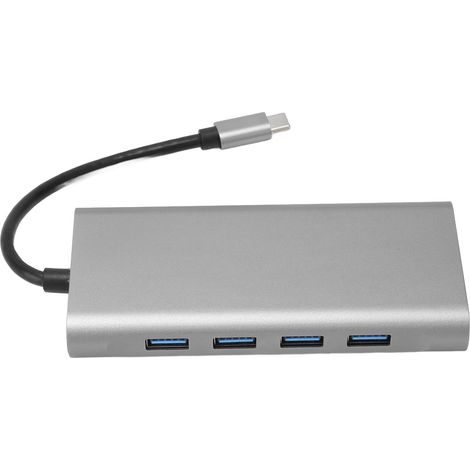 11-in-1 USB-C-Dockingstation mit HDMI-, VGA- und Ethernet-Anschlüssen sowie PD-Schnellladefunktion für MacBook und Laptop (1/5)