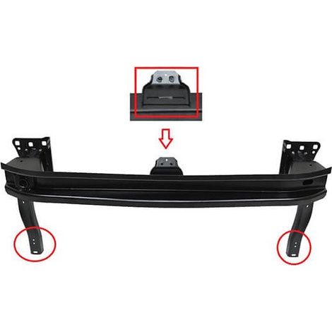 Renfort de pare-choc avant Volkswagen Golf 7 phase 2 2017-2020