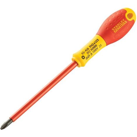 Stanley FatMax VDE Insulated Phillips Screwdriver PH2 x 125mm (Set of 6)