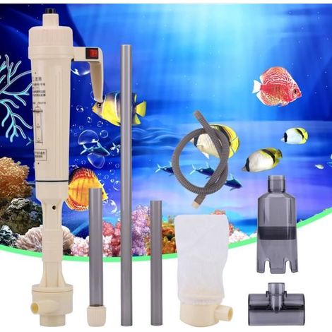Aspirateur électrique pour aquarium - Belle tech - Nettoie les graviers, le sable et filtre l\'eau (1/3)