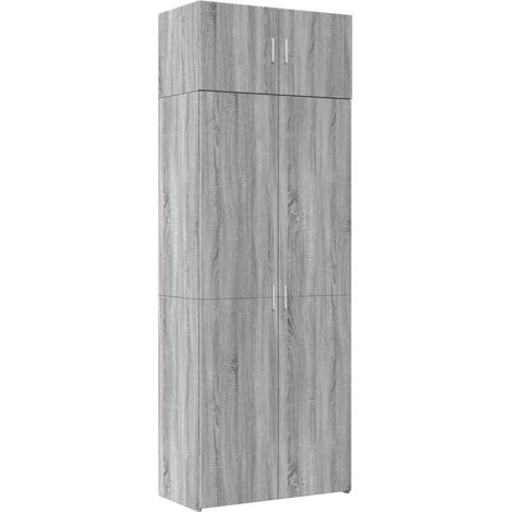Maison Exclusive - Armadietto Grigio Sonoma 80x42,5x225 cm in Truciolato