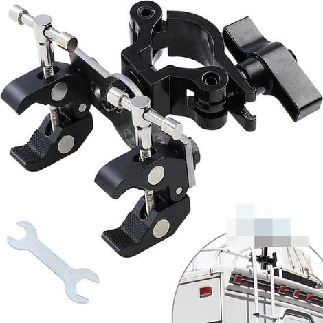 Compatible avec les supports Starlink - Pinces de fixation extérieures portables pour échelles de camping-car, rambardes, etc. - Angle réglable universel - Accessoires Starlink Mini (1/5)