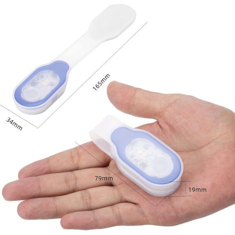 PL500 Luce notturna per infermieri, torcia ricaricabile USB con clip magnetica, 3 modalità per infermieri di turno notturno, portachiavi luminoso per maglietta, batteria integrata (blu/bianco) (1/4)