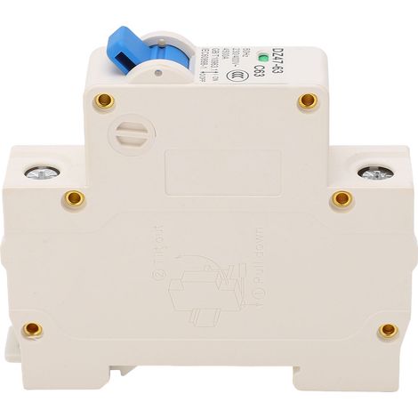 Disjoncteur miniature 1P, pouvoir de coupure de 4500 A, ignifugé, montage sur rail DIN, 230 V/400 V (1/5)