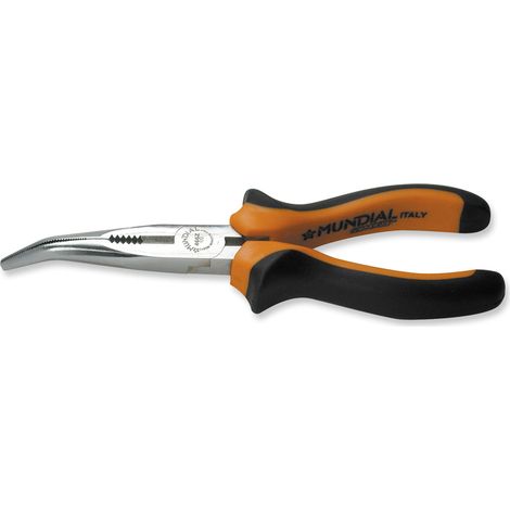PINZA BECCHI MEZZOTONDI PIEGATI CON TAGLIENTE E GIRATUBO ACCIAIO 200mm MUNDIAL