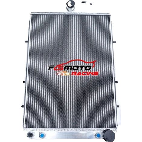 Radiador de aluminio, tamaño del núcleo 570 mm × 430 mm × 62 mm, salida superior de 38 mm, salida inferior de 45 mm, 5 filas, compatible con Chevy Hot/Street Rod 350 V8 de 1938. (1/5)