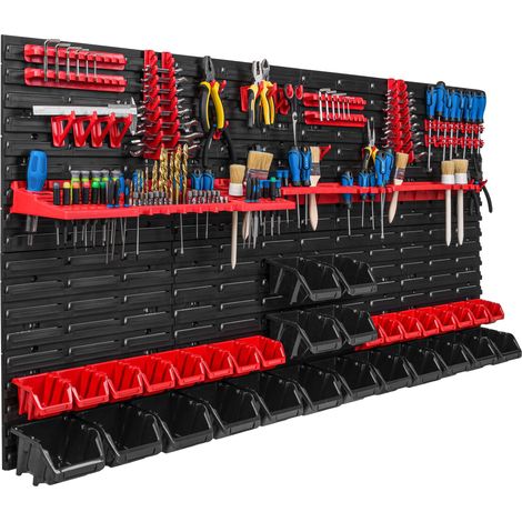 Pannello portautensili 156x78 cm, scaffale per officina/garage (1/5)
