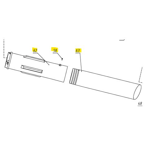 Kit de tubes à vide inférieurs et supérieurs pour souffleur McCulloch GBV322 322VX