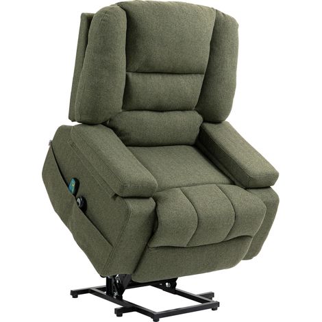 Fauteuil releveur massant chauffant ENYA vert (1/5)
