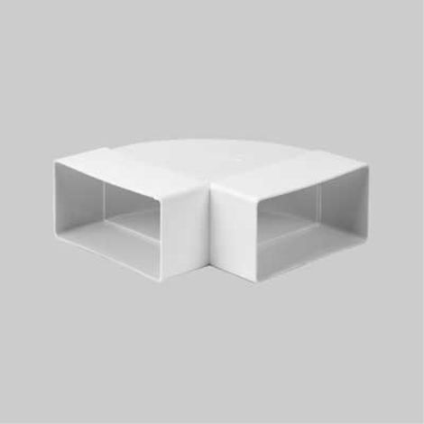 Curva orizzontale per tubo rettangolare mm 110x55 PES (1/2)