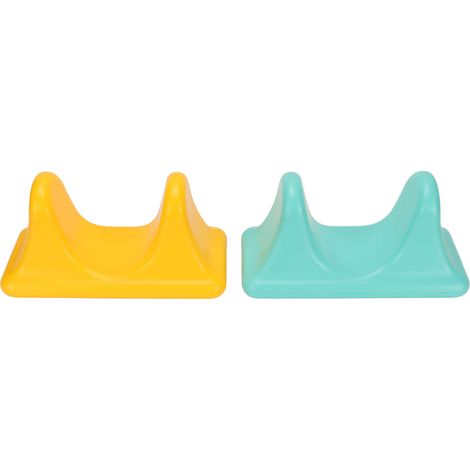 Pack de 2 outils de libération du psoas, massage profond des tissus, multifonctionnel, pression précise, portable, flexeur de hanche, lot jaune et vert (1/5)