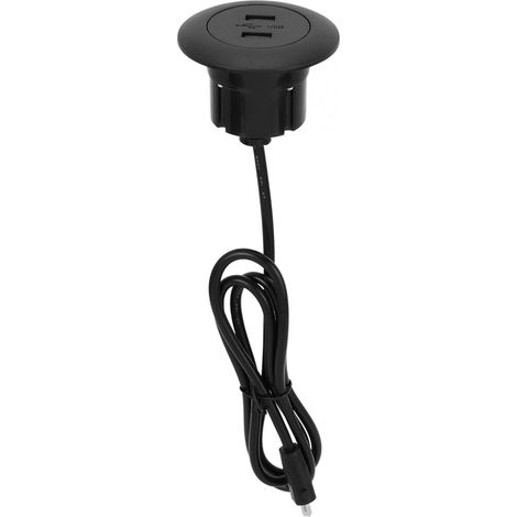 Prise Électrique USB Pour Canapé - Double Port USB 5 V 2 A Avec Rétroéclairage Bleu - Compatible Canapé Motorisé Et Canapé Inclinable - 1 Pièce (1/5)