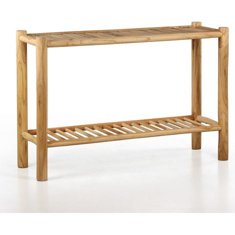 Consolle in legno di teak naturale 120x80x40cm - Shein (1/5)