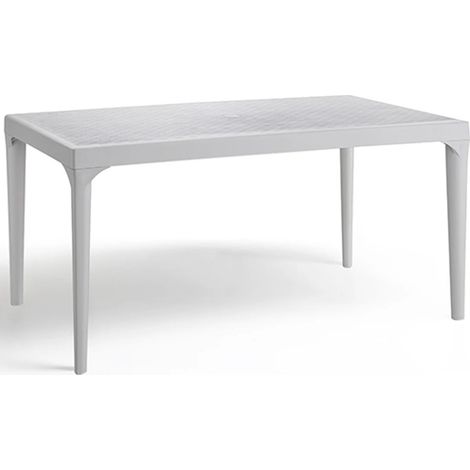 TAVOLO RESINA RETTANG.150X90CM "OSLO" BIANCO
