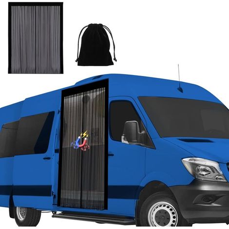Moustiquaire magnétique, moustiquaire anti-insectes, adaptée pour Mercedes-Benz Vito, moustiquaire boucle magnétique, voiture, camping-car, caravane (150110cm) (1/5)