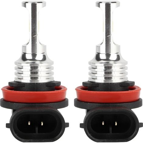 Jeffergarden Ampoule antibrouillard LED pour voiture, 80W 3200LM 3000K 3570, puces CSp (pour H8/H11), 2 pièces (1/5)