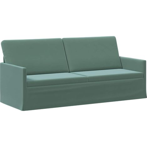 3 Seater Sofa Sea Green 190 x 81 x 82 cm Velvet vidaXL (1/5)