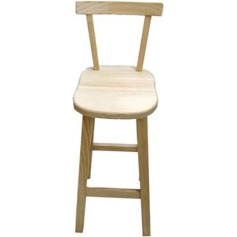 ARTEMA taburete con respaldo madera 70/98 cm , Taburete con respaldo madera 70/98 cmFabricado en pino macizoFácil limpiezaAltura del asiento 70 cmAltura total 98