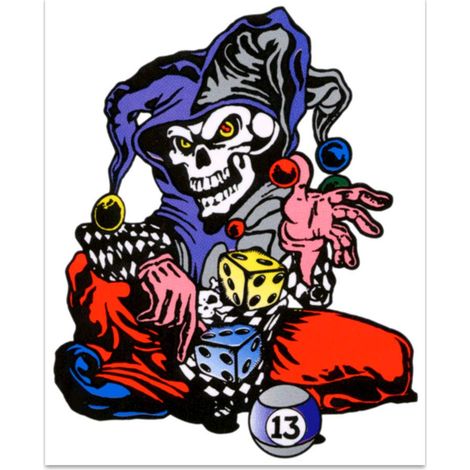 Adesivi Sticker Joker, 14 x 16 cm (1/4)