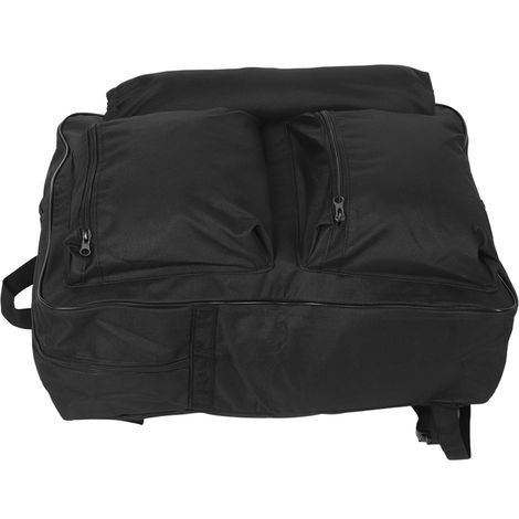 Sac de Rangement pour Fauteuil Roulant 40x14x48cm, Pliable, Grande Capacité, Imperméable, Noir (1/5)