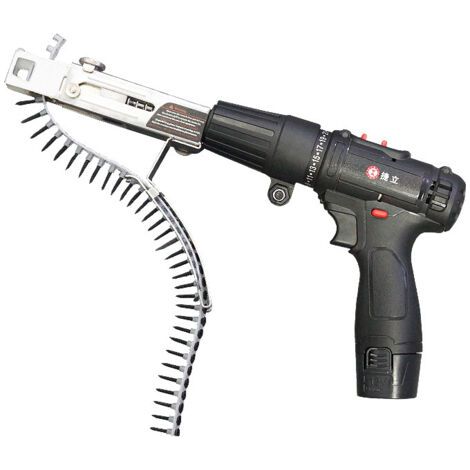 Adaptateur de chaîne de tournevis pour perceuse électrique, gamme de mandrins 41 mm-46 mm, fixation de tournevis rotatif, menuiserie pour plafond en bois de cloison sèche, assemblage de pistolet (1/5)