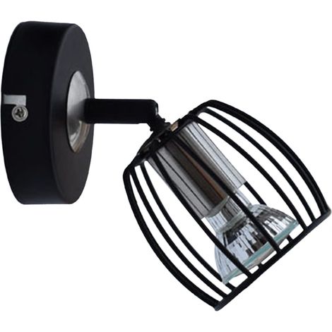 Applique Candellux ZONK 91-54319 nero GU10 1 luce in metallo