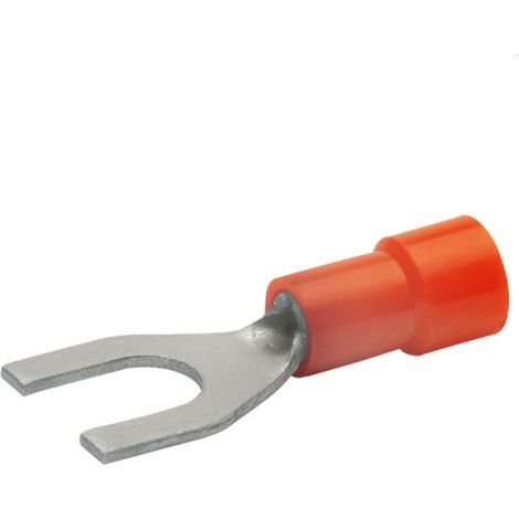 Klauke Quetschkabelschuh n. DIN Gabelform M3 0,5-1qmm isoliert 620C3