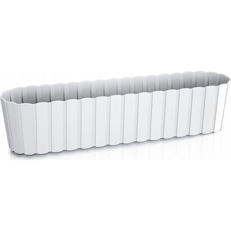 Boardee Case DDEC600 länglicher Blumentopf  Weiß
