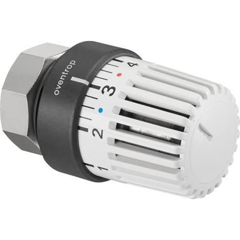 OVENTROP Termostato para válvulas de termostato maxi/mini hasta 1974 M 40 x 1,5, 7-28 C, 0  1-5, sensor de líquido, antracita/blanco, 1015500