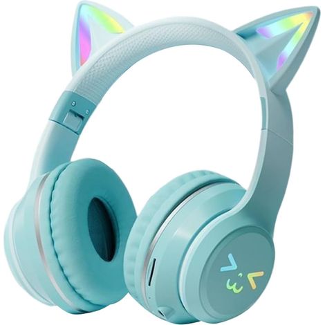Casque sans fil avec microphone intégré, éclairage LED, RGB (1/5)
