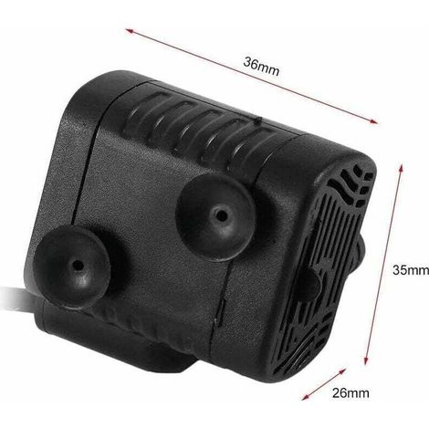 Pompe à eau ultra-silencieuse 48GPH [180L / H] 3W, petit aquarium, bassin à poissons, tortue, animaux aquatiques, sculpture, jardin, bateau en mouvement, bassin, fontaine, pompe à aquarium de table. (1/4)