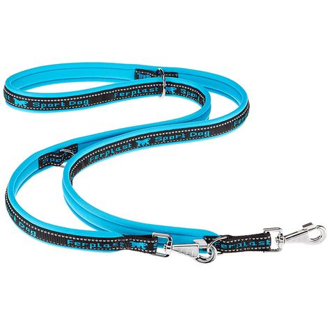 Ferplast SPORT DOG GA Guinzaglio imbottito per l'addestramento di cani. Vari colori e misure.. Variante GA25/200 - Misure: 25 mm x L 200 cm - Blu (1/3)