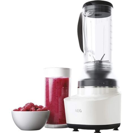 Frullatore 2 Programmi con Lame in Acciaio Inox Tritatutto 0.6L Mixer Compatto