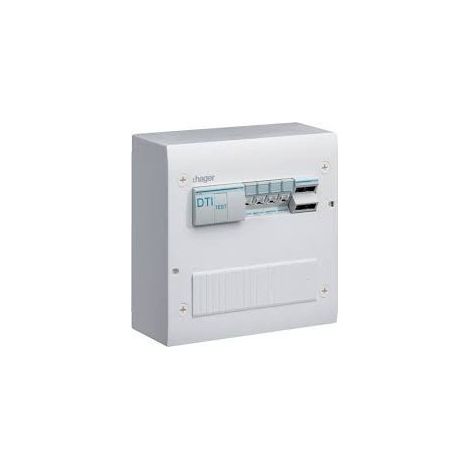 Hager – Coffret VDI semi-équipé 20 modules – Système de brassage intégré – Pour réseaux de communication modernes – Installation rapide