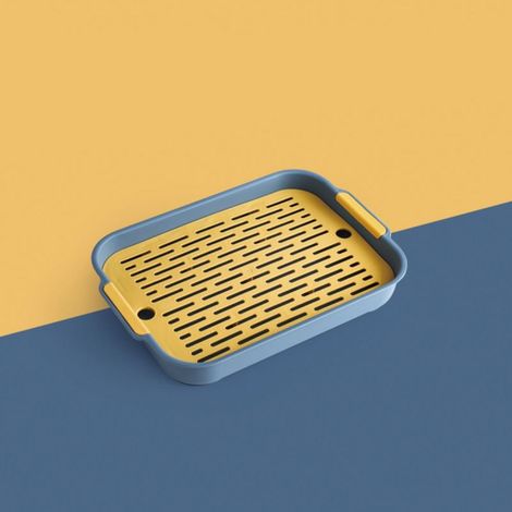 Artículos para animales pequeños, inodoro para mascotas, arena para conejos y gatos, azul S (1/5)