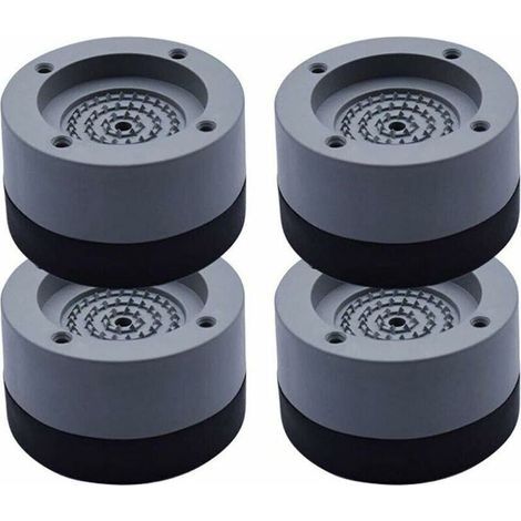 Patins Anti-Vibration Universels - 4 Pièces pour Lave-Linge et Réfrigérateur - Stabilisateur avec Design Pratique et Absorption des Vibrations (1/4)