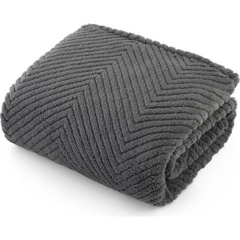 Hundedecke Waschbar Coralfleece Sofa Große M (100x80cm) Dunkelgrau (1/5)