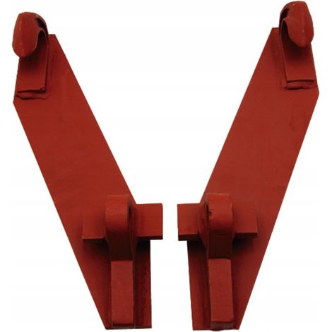 Accesorio de acero para fijar el gancho al bastidor del cargador frontal, juego 10830555