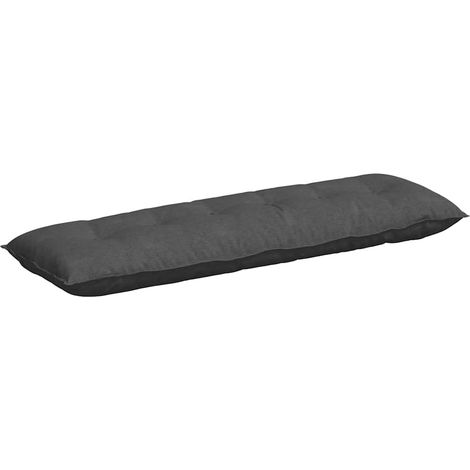 vidaXL Back Pillow Dark Grey 160 x 50 cm Corduroy Fabric