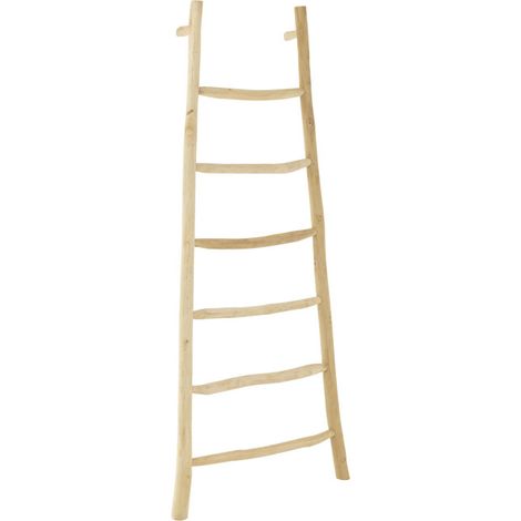 Échelle en Teck "6 Echelons" 185cm Naturel (1/4)
