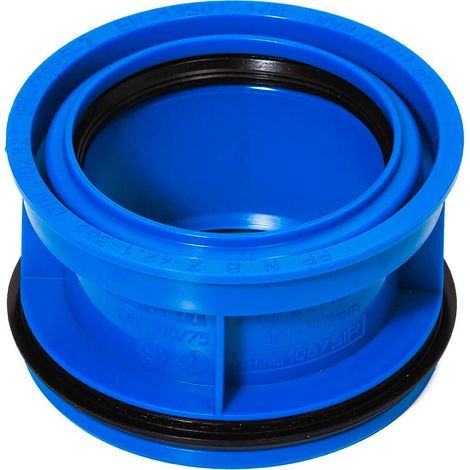 Airfit Abwasser-Innenreduzierstück PP, blau, für dickwandige Rohre DN110/75, 10875IR