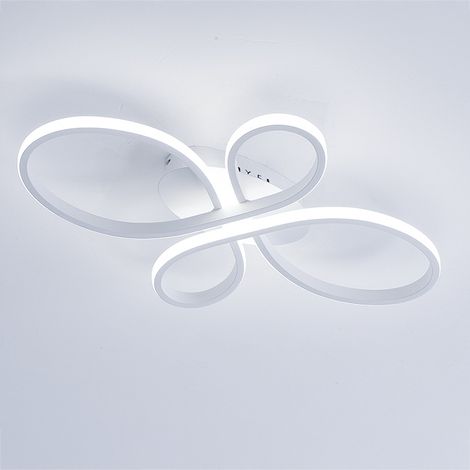 Plafonnier LED 36 W 60 cm, lustre LED créatif en forme d'anneau floral, plafonnier moderne, lumière blanche 6 000 K (1/5)