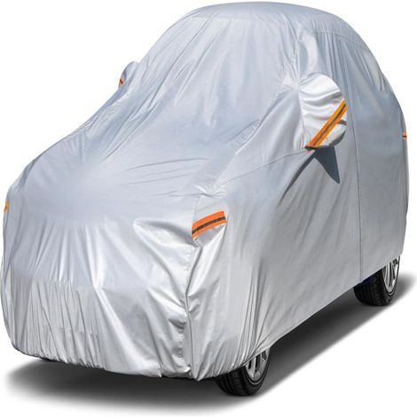 Housse De Voiture - Polyester Imperméable UV Résistant - Protection Contre Pluie Neige Soleil Poussière Rayures - Taille Universelle Jusqu À 480 Cm - 1 Pièce (1/5)