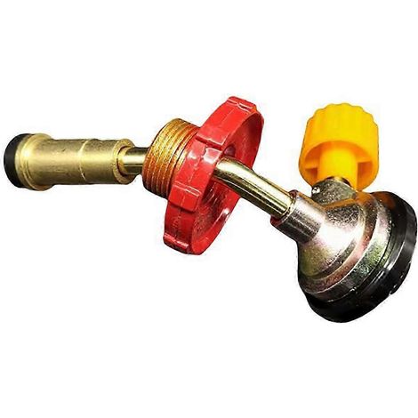 Valves pour bouteilles de gaz compactes, bouteilles de gaz liquéfié, adaptateur pour la cuisson et le chauffage en extérieur (1/5)