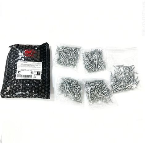 Clous Sans Tête Double Filetage - 500 Pièces avec Douille pour Plinthes et Fixations Invisibles (1/5)